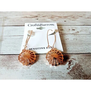 NWT Rose Gold Tone Sun Drop Earrings